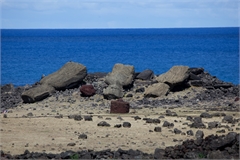 Osterinsel - Ahu Akahanga