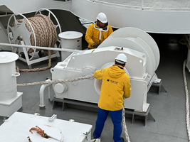 Anlegemanöver in Lonyearbyen
