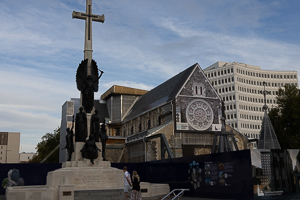noch nicht wiederaufgebaute Kathedrale